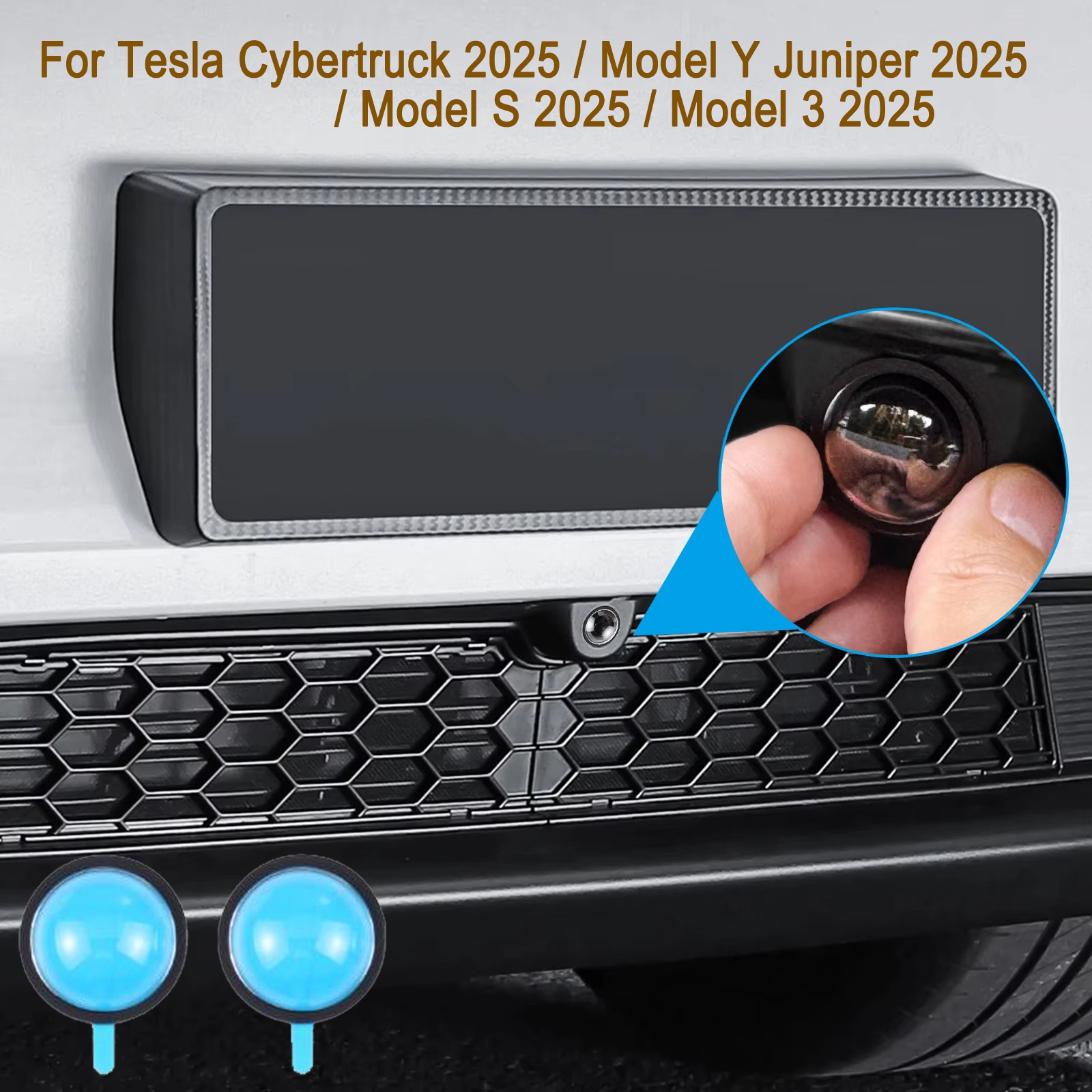 Camera Lens Protector - Front Bumper Camera Lens Guard PC