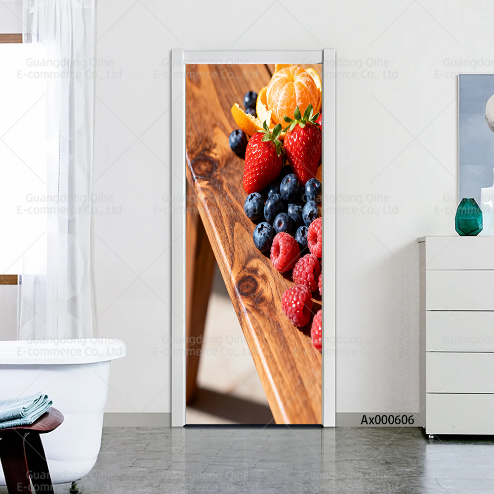 Bright Berry Mix Kitchen Door  - Full Cover Adhesive recension och pris