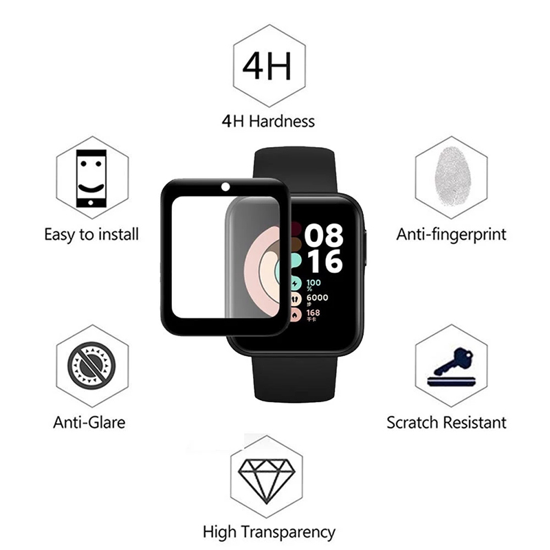 2 Pcs Tempered Glass for Redmi - Smartwatch Screen Film recension och pris