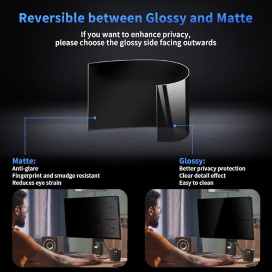 2 Pack 27 Inch Curved Computer - Privacy Filter 2Pack recension och pris
