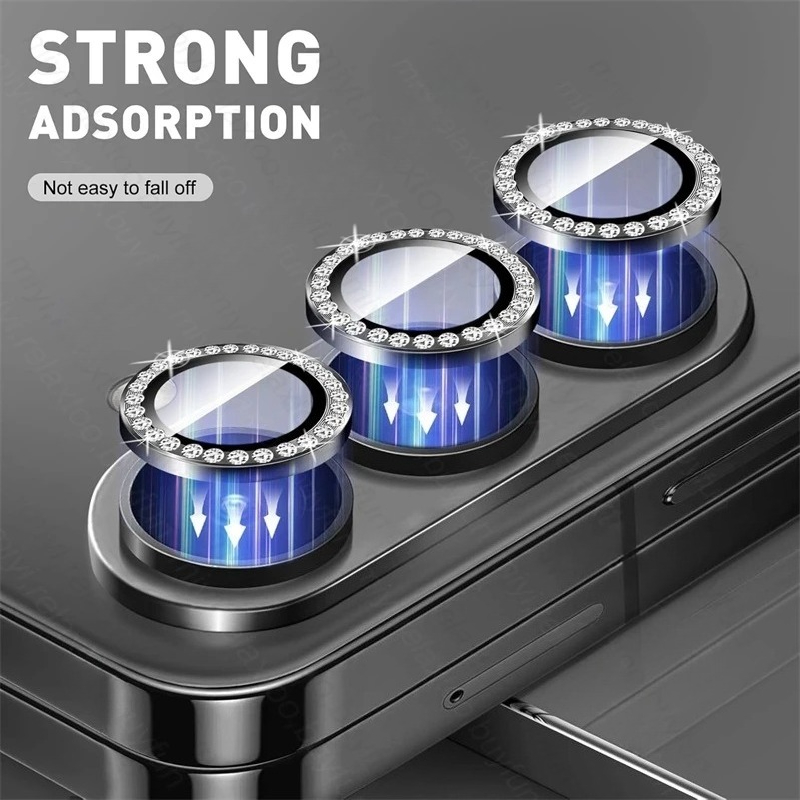 3D Sparkling Rhinestone 9H Len - Tempered Glass Screen 9H recension och pris