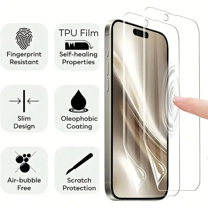 4Pcs Screen Protector for iPho - Oleophobic Coating Spray recension och pris