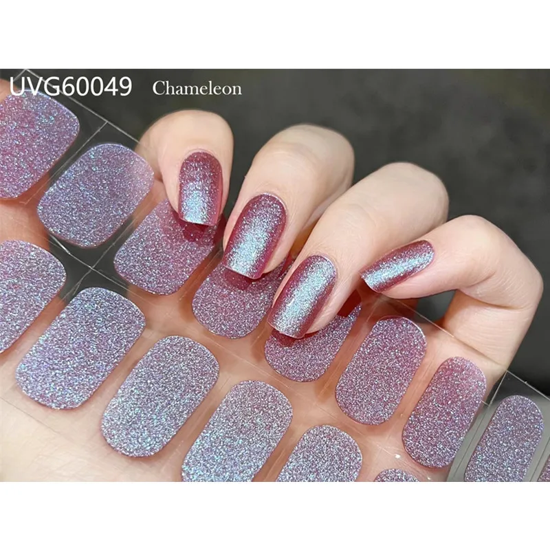 16/18/20Tips Gel Nail Stcikers - Full Cover Adhesive recension och pris