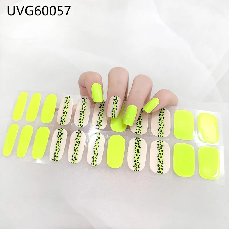 16/18/20Tips Gel Nail Stcikers - Full Cover Adhesive recension och pris