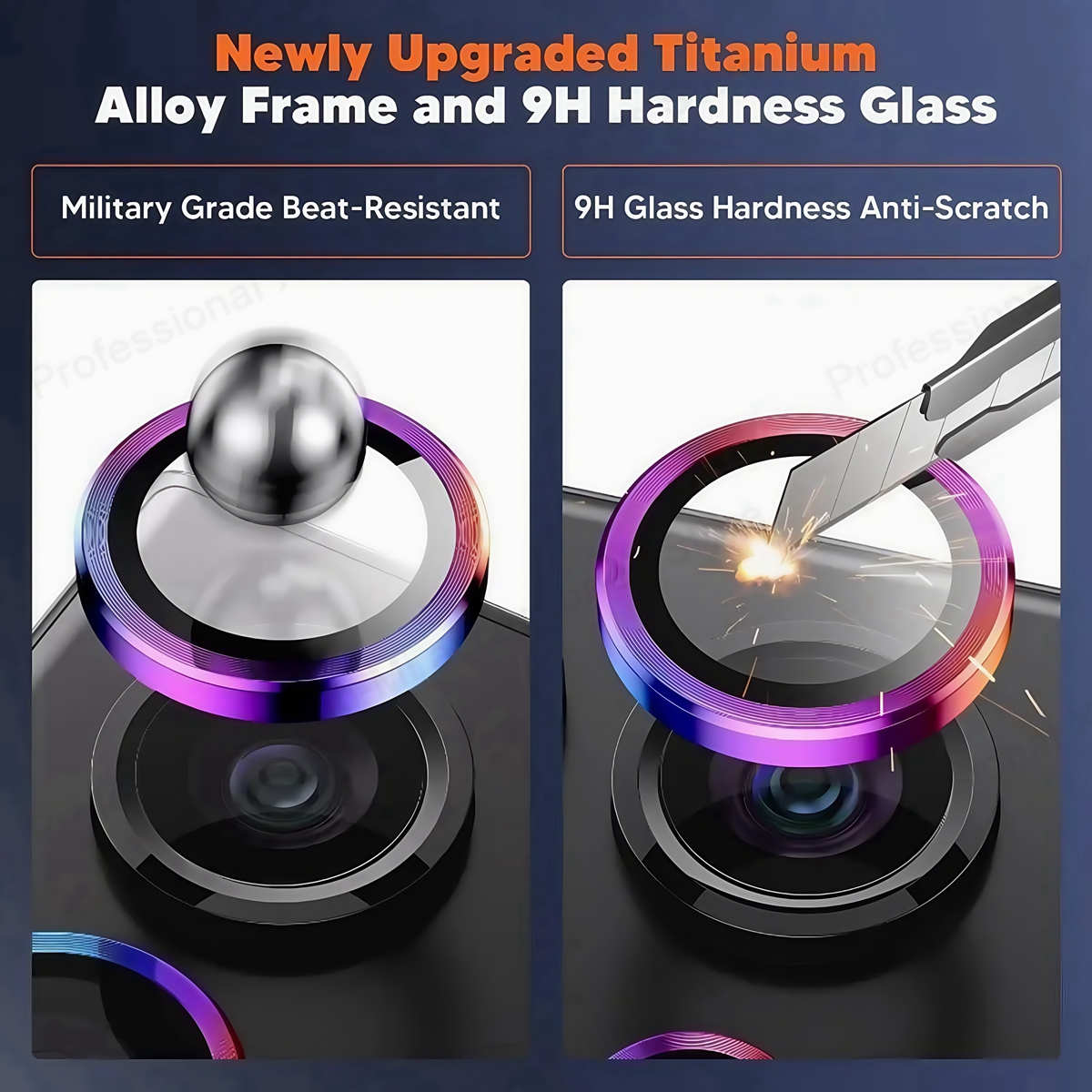 New Camera Metal Ring Protecto - Tempered Glass Screen 9H recension och pris